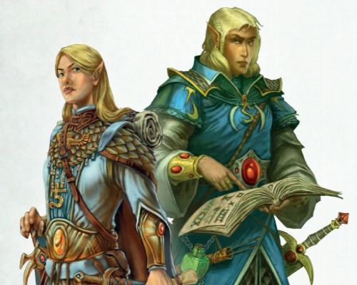 Official design of Elves in Warhammer